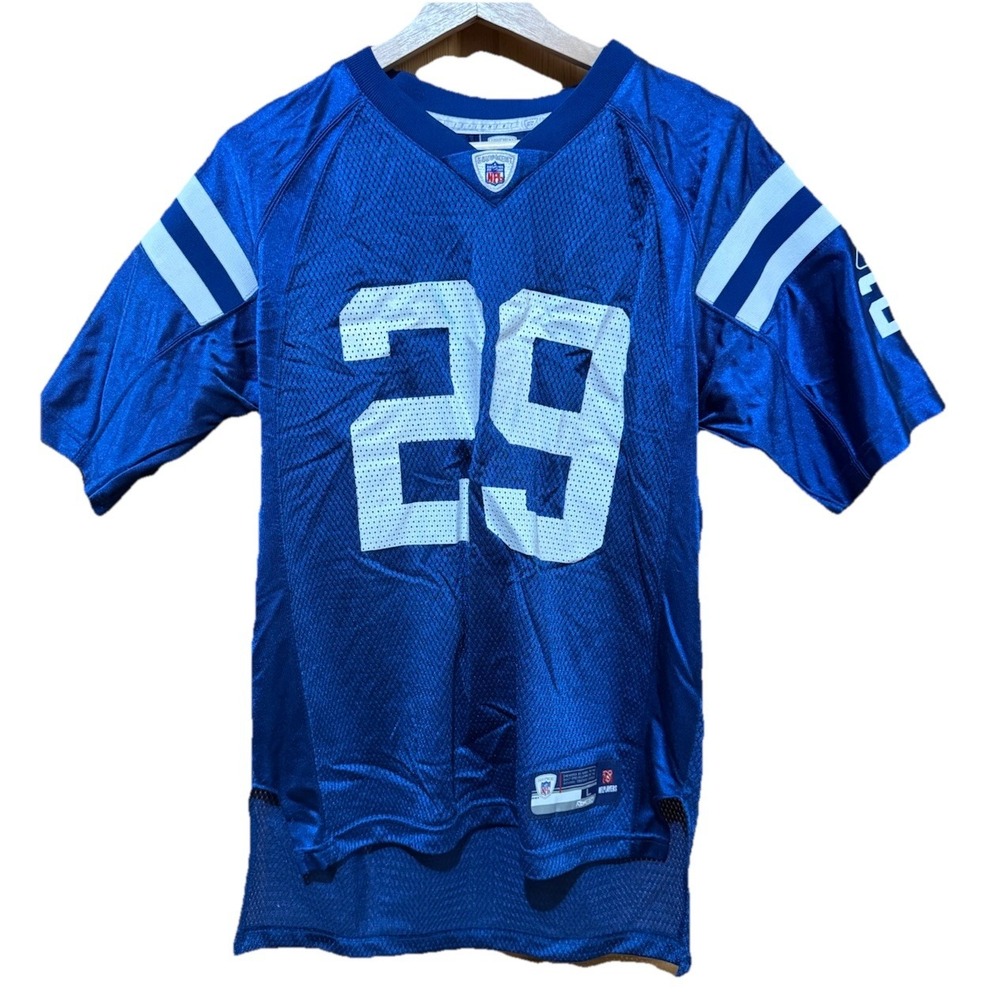 Reebok Indianapolis Colts Blue Joseph Addai Jersey#29 Youth Large NFL Equipment